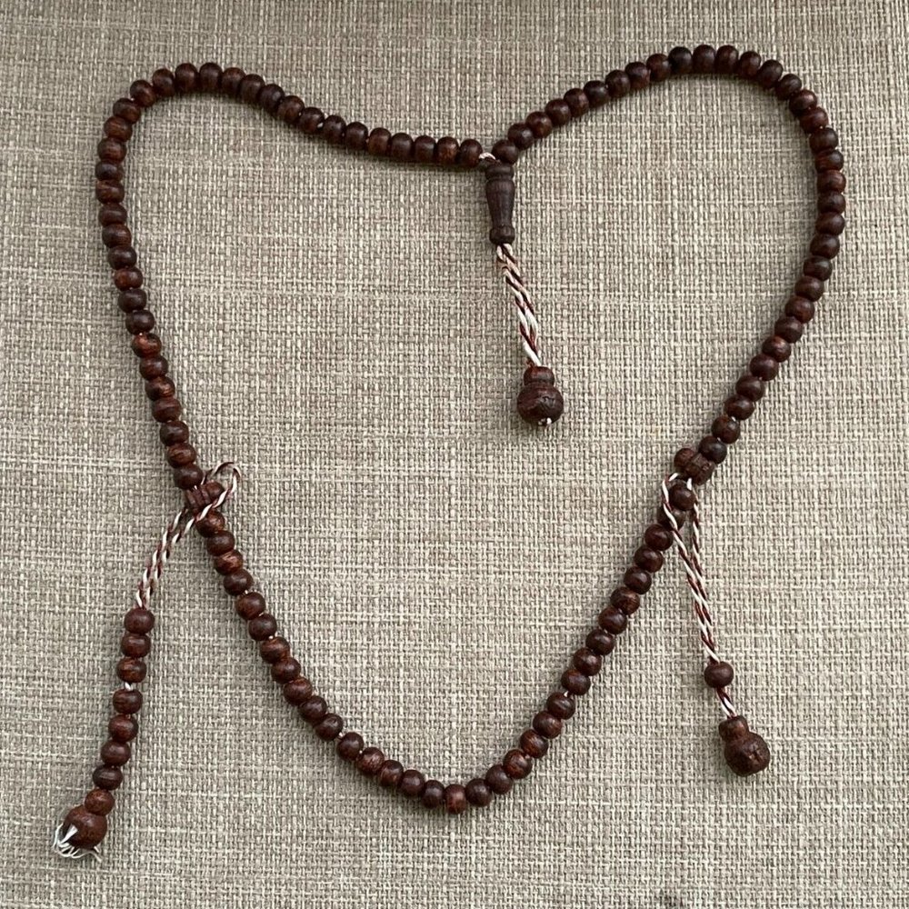 Tasbeeh Handmade Real Wood Dark Brown Beads Islamic Religious Beads Prayer Beads - Picture 6 of 10